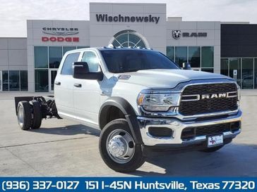 2024 RAM 4500 Tradesman Chassis Crew Cab 4x4 84' Ca in a Bright White Clear Coat exterior color and Diesel Gray/Blackinterior. Wischnewsky Dodge 936-755-5310 wischnewskydodge.com 