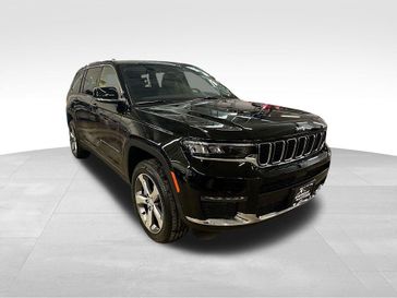 2024 Jeep Grand Cherokee L Limited 4x4 in a Diamond Black Crystal Pearl Coat exterior color and Global Blackinterior. Sheridan Motors CDJR 307-218-2217 sheridanmotor.com 