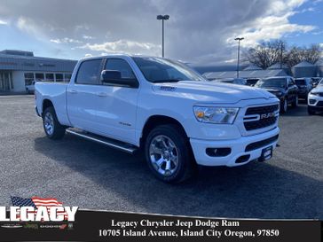 2024 RAM 1500 Big Horn Crew Cab 4x4 6'4' Box in a Bright White Clear Coat exterior color and Blackinterior. Legacy Chrysler Jeep Dodge RAM 541-663-4885 legacychryslerjeepdodgeram.com 