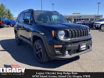 2023 Jeep Renegade Altitude 4x4 in a Black Clear Coat exterior color and Blackinterior. Legacy Chrysler Jeep Dodge RAM 541-663-4885 legacychryslerjeepdodgeram.com 