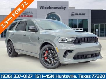 2024 Dodge Durango SRT Hellcat in a Destroyer Gray Clear Coat exterior color and Jbx6interior. Wischnewsky Dodge 936-755-5310 wischnewskydodge.com 