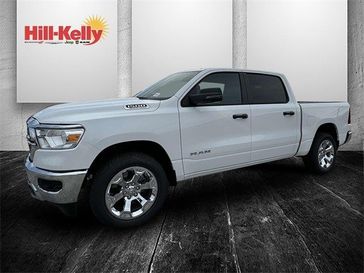 2024 RAM 1500 Big Horn Crew Cab 4x2 5'7' Box in a Bright White Clear Coat exterior color. Hill-Kelly Dodge (850) 786-2130 hillkellydodge.com 