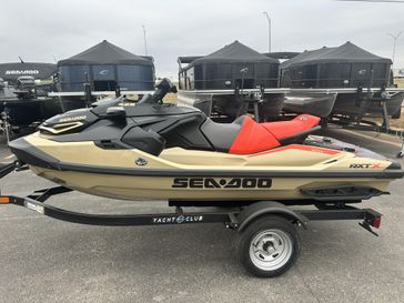 2025 SEADOO RXTX 325 WITH SOUND SYSTEM METALLIC TAN AND LAVA RED 