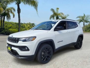 New 2026 Jeep Compass Latitude in a White/off-white exterior color and Blackinterior. Southbay Chrysler Jeep Dodge Ram (424) 404-5521 pixelmotiondemo.com 