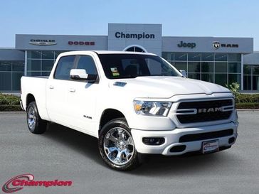 2024 RAM 1500 Big Horn Crew Cab 4x4 6'4' Box in a Bright White Clear Coat exterior color and DELUXE CLOTHinterior. Champion Chrysler Jeep Dodge Ram 800-549-1084 pixelmotiondemo.com 