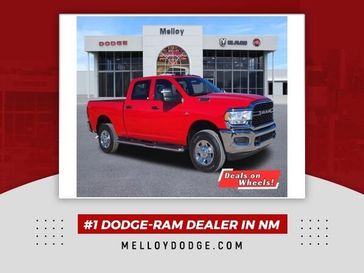 2024 RAM 3500 Tradesman Crew Cab 4x4 6'4' Box in a Flame Red Clear Coat exterior color and Blackinterior. Melloy Dodge RAM FIAT 505-588-4459 melloydodge.com 