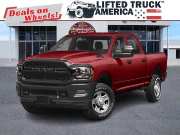 2024 RAM 2500 Tradesman in a Flame Red Clear Coat exterior color and Blackinterior. Lifted Truck America 888-267-0644 liftedtruckamerica.com 