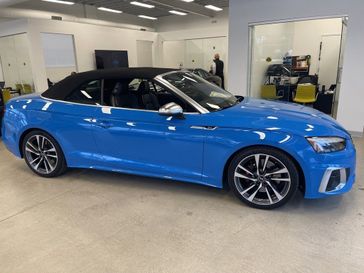 2022 Audi S5 3.0T Premium in a Turbo Blue/Black Roof exterior color and Blackinterior. Lotus North Jersey 908-376-2300 lotusnj.com 