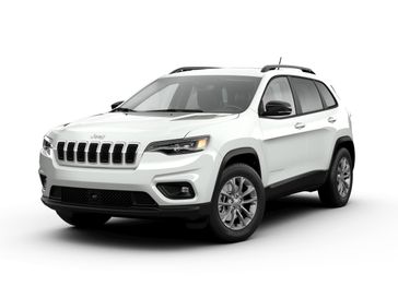 2022 Jeep Cherokee Latitude Lux 4x4 in a Bright White Clear Coat exterior color and Blackinterior. Victor Chrysler Dodge Jeep Ram 585-236-4391 victorcdjr.com 