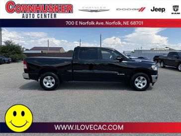 2022 RAM 1500 Big Horn in a Diamond Black Crystal Pearl Coat exterior color and Diesel Gray/Blackinterior. Cornhusker Auto Center 402-866-8665 cornhuskerautocenter.com 