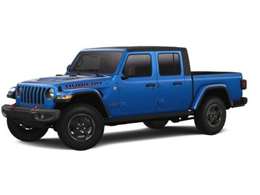 2023 Jeep Gladiator Rubicon 4x4 in a Hydro Blue Pearl Coat exterior color. Kamaaina Motors 1-808-746-7956 kamaainamotors.com 