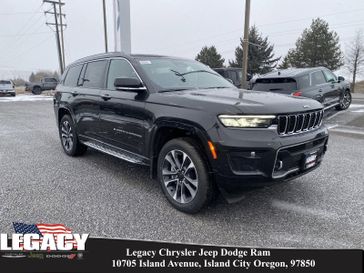 2023 Jeep Grand Cherokee L Overland 4x4 in a Rocky Mountain Pearl Coat exterior color and Global Blackinterior. Legacy Chrysler Jeep Dodge RAM 541-663-4885 legacychryslerjeepdodgeram.com 