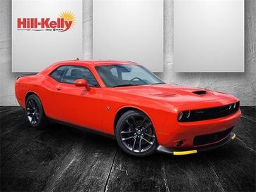 2023 Dodge Challenger R/T Scat Pack in a Go Mango exterior color and Blackinterior. Hill-Kelly Dodge (850) 786-2130 hillkellydodge.com 