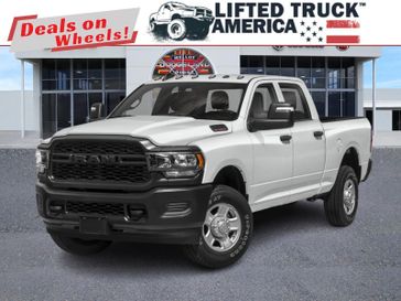 2024 RAM 3500 Tradesman in a Bright White Clear Coat exterior color and Blackinterior. Lifted Truck America 888-267-0644 liftedtruckamerica.com 