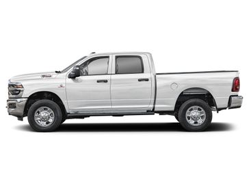 New 2026 RAM 2500 Tradesman in a Bright White Clear Coat exterior color and Diesel Gray/Blackinterior. Perkins La Junta 719-383-2250 perkinslajunta.com 