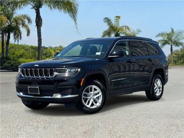 New 2026 Jeep Grand Cherokee L Laredo 4x2 in a Diamond Black Crystal Pearl Coat exterior color and Global Blackinterior. Southbay Chrysler Jeep Dodge Ram (424) 404-5521 pixelmotiondemo.com 