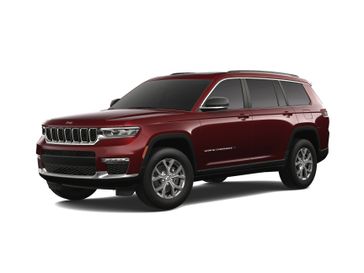 2023 Jeep Grand Cherokee L Limited 4x4 in a Velvet Red Pearl Coat exterior color and Global Blackinterior. Victor Chrysler Dodge Jeep Ram 585-236-4391 victorcdjr.com 