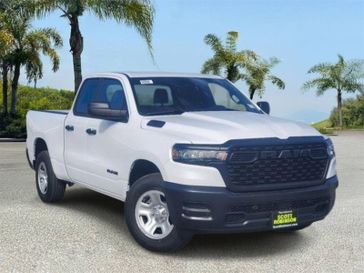 New 2025 RAM 1500 Tradesman in a White exterior color and Diesel Gray/Blackinterior. Southbay Chrysler Jeep Dodge Ram (424) 404-5521 pixelmotiondemo.com 