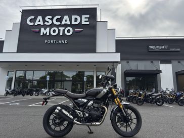 2025 Triumph SCRAMBLER 400 X - PHANTOM BLACK - SILVER ICE 