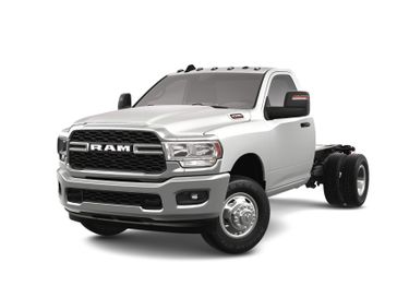 2023 RAM 3500 Tradesman Chassis Regular Cab 4x2 60' Ca in a Bright White Clear Coat exterior color and Diesel Gray/Blackinterior. McPeek's Chrysler Dodge Jeep Ram of Anaheim 888-861-6929 mcpeeksdodgeanaheim.com 