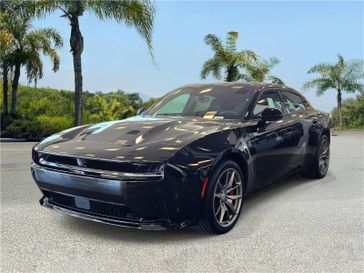 New 2026 Dodge Charger Daytona Scat Pack 4-door Awd in a Diamond Black Crystal Pearl Coat exterior color and Blackinterior. Southbay Chrysler Jeep Dodge Ram (424) 404-5521 pixelmotiondemo.com 