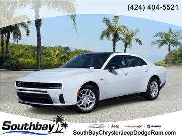 New 2026 Dodge Charger R/T 4-door Awd in a White Knuckle exterior color and Blackinterior. Southbay Chrysler Jeep Dodge Ram (424) 404-5521 pixelmotiondemo.com 