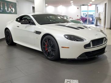 2017 Aston Martin Vantage S in a Morning Frost White exterior color and Pure Blackinterior. Glenview Luxury Imports 847-904-1233 glenviewluxuryimports.com 