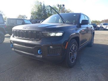 2023 Jeep Grand Cherokee Trailhawk 4xe in a Diamond Black Crystal Pearl Coat exterior color and Global Blackinterior. Garavel Jeep 475-258-7987 norwalkjeep.com 