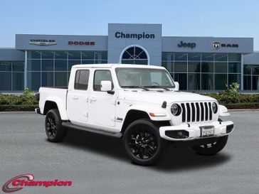 2021 Jeep Gladiator High Altitude in a Bright White Clear Coat exterior color and Blackinterior. Champion Chrysler Jeep Dodge Ram 800-549-1084 pixelmotiondemo.com 