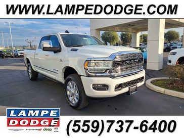 2024 RAM 2500 Limited Crew Cab 4x4 6'4' Box in a Bright White Clear Coat exterior color and Blackinterior. Lampe Chrysler Dodge Jeep RAM 559-471-3085 pixelmotiondemo.com 