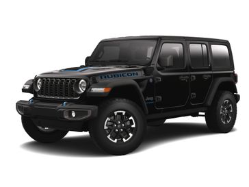 2024 Jeep Wrangler 4-door Rubicon 4xe in a Black Clear Coat exterior color and Blk Sustainable Premiuminterior. J Star Chrysler Dodge Jeep Ram of Anaheim Hills 888-802-2956 jstarcdjrofanaheimhills.com 
