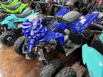 2023 YAMAHA RAPTOR 90 TEAM BLUE in a TEAM YAMAHA BLUE exterior color. Family PowerSports (877) 886-1997 familypowersports.com 