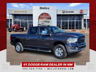 2024 RAM 2500 Laramie Crew Cab 4x4 6'4' Box in a Granite Crystal Metallic Clear Coat exterior color and Blackinterior. Melloy Dodge RAM FIAT 505-588-4459 melloydodge.com 