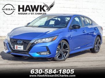 2022 Nissan Sentra SR in a Electric Blue Metallic exterior color and Sportinterior. Glenview Luxury Imports 847-904-1233 glenviewluxuryimports.com 