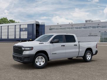 New 2025 RAM 1500 Tradesman in a White exterior color and Diesel Gray/Blackinterior. Southbay Chrysler Jeep Dodge Ram (424) 404-5521 pixelmotiondemo.com 