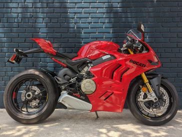 2024 Ducati PANIGALE V4S  in a RED exterior color. BMW Motorcycles of New Orleans 504-595-6776 pixelmotiondemo.com 