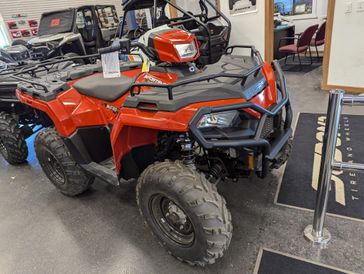 2024 Polaris Sportsman 450 H.O. EPS in a Orange exterior color. Mettler Implement mettlerimplement.com 