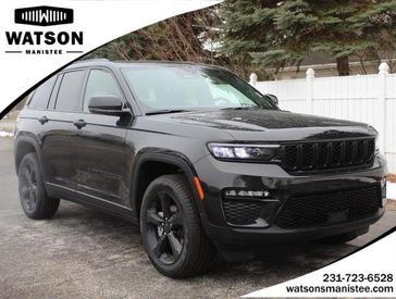 2024 Jeep Grand Cherokee Limited 4x4 in a Rocky Mountain Pearl Coat exterior color and CAPRI LEATHERETinterior. Watson's Manistee Chrysler Inc 231-299-8691 watsonsmanisteechrysler.com 