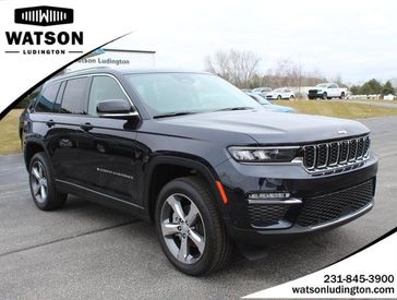 2024 Jeep Grand Cherokee Limited 4x4 in a Midnight Sky exterior color and Global Blackinterior. Watson Auto 000-000-0000 