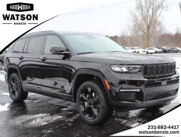 2024 Jeep Grand Cherokee L Limited 4x4 in a Diamond Black Crystal Pearl Coat exterior color and Global Blackinterior. Watson Ludington Chrysler 231-239-6355 