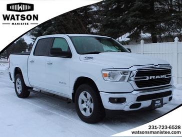 2019 RAM 1500 Big Horn Lone Star in a WHITE exterior color. Watson Ludington Chrysler 231-239-6355 