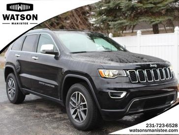 2021 Jeep Grand Cherokee Limited in a BLACK exterior color. Watson's Manistee Chrysler Inc 231-299-8691 watsonsmanisteechrysler.com 