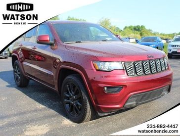 2018 Jeep Grand Cherokee Altitude in a Velvet Red Pearl Coat exterior color and Blackinterior. Watson Ludington Chrysler 231-239-6355 