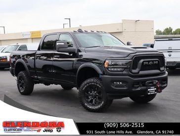 2024 RAM 2500 Power Wagon Crew Cab 4x4 6'4' Box in a Diamond Black Crystal Pearl Coat exterior color. Glendora Chrysler Dodge Jeep Ram 909-506-2515 glendorachryslerjeepdodge.com 