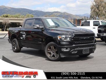 2021 RAM 1500 Big Horn in a BLACK CRYSTAL exterior color. Glendora Chrysler Dodge Jeep Ram 909-506-2515 glendorachryslerjeepdodge.com 