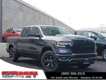 2024 RAM 1500 Limited Crew Cab 4x4 5'7' Box in a Granite Crystal Metallic Clear Coat exterior color. Glendora Chrysler Dodge Jeep Ram 909-506-2515 glendorachryslerjeepdodge.com 