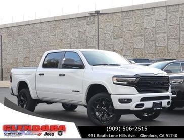 2024 RAM 1500 Limited Crew Cab 4x4 5'7' Box in a Bright White Clear Coat exterior color. Glendora Chrysler Dodge Jeep Ram 909-506-2515 glendorachryslerjeepdodge.com 