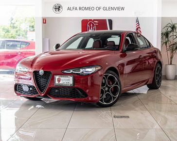 2024 Alfa Romeo Giulia Veloce in a Alfa Rosso exterior color and Blackinterior. Glenview Luxury Imports 847-904-1233 glenviewluxuryimports.com 