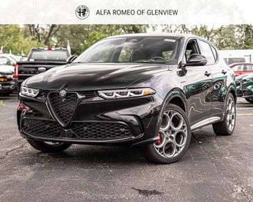 2024 Alfa Romeo Tonale Veloce in a Alfa Black exterior color and Blackinterior. Glenview Luxury Imports 847-904-1233 glenviewluxuryimports.com 