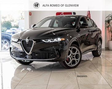 2024 Alfa Romeo Tonale Ti Eawd in a Alfa Black exterior color and Blackinterior. Alfa Romeo of Glenview 847-558-1263 alfaromeoglenview.com 